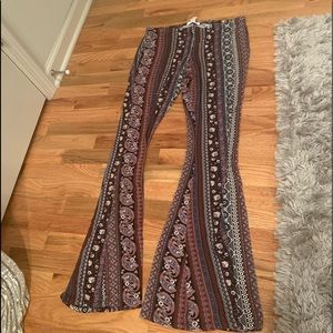 Full tilt floral paisley flare pant